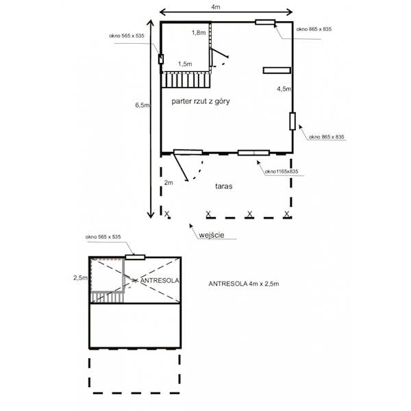 DOMEK BESKID 1 ANTRESOLA 400X650 typ A