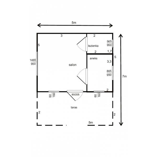 DOMEK RUBIN 500X700