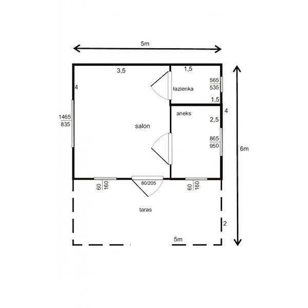 DOMEK RUBIN 500X600