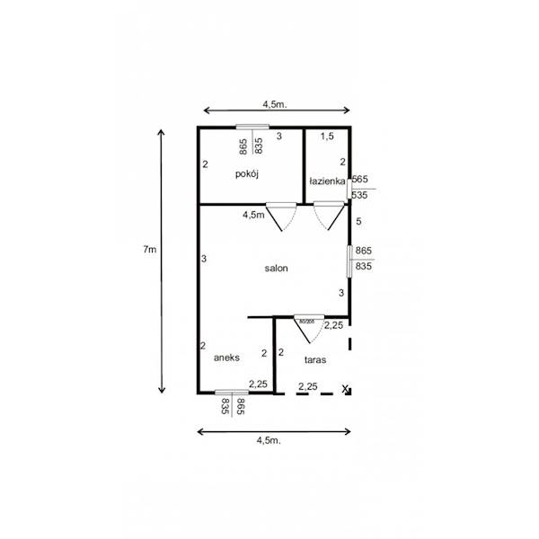 DOMEK ORLIK 450X700