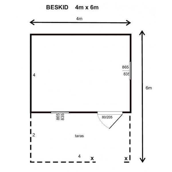DOMEK BESKID 400X600 typ A