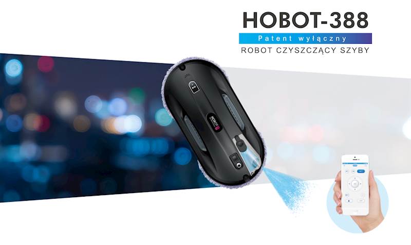 HOBOT 388 -  z rozpylaczem wody