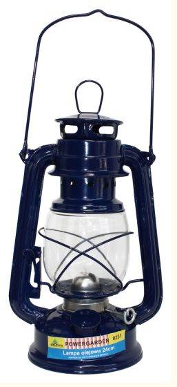 LAMPA OLEJOWA PRZEMYSŁOWA 24CM BLUE DARK naftowa
