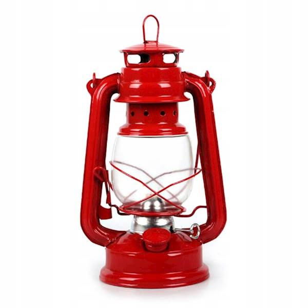 LAMPA OLEJOWA PRZEMYSŁOWA 19CM RED naftowa