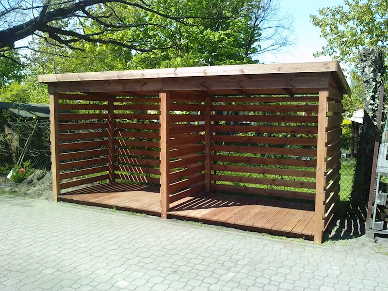 WIATA NA DREWNO 120X350 jednospadowa z przedziałem