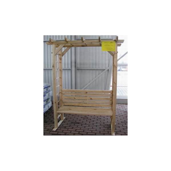 PERGOLA PROSTA Z ŁAWKĄ
