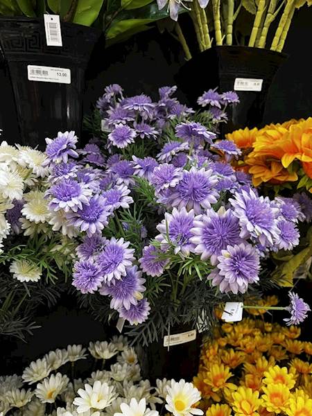 GAŁĄZKA Z KWIATAMI fioletowymi 58cm