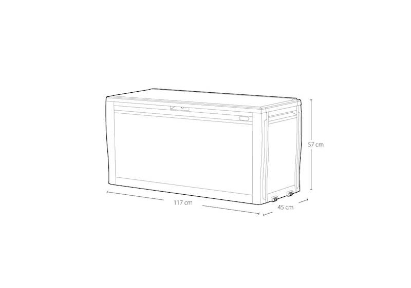 SKRZYNIA OGRODOWA COMFY 270L KETER grafit