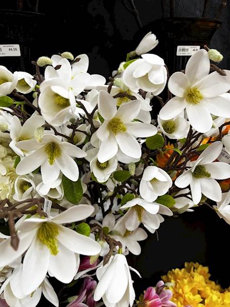 MAGNOLIA GAŁĄZKA biała 82cm