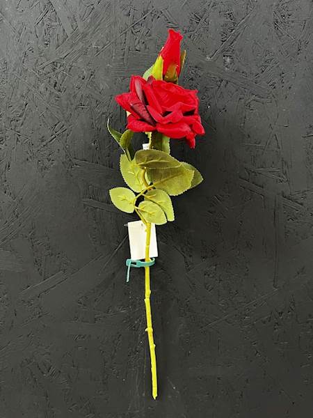 RÓŻA GAŁĄZKOWA czerwona 48cm