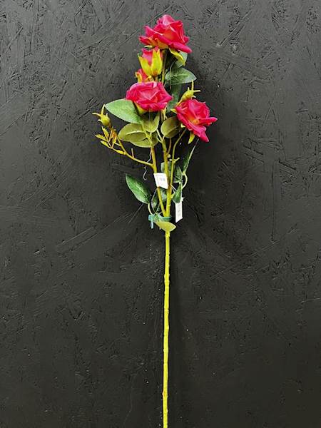 RÓŻA GAŁĄZKOWA różowa 62cm