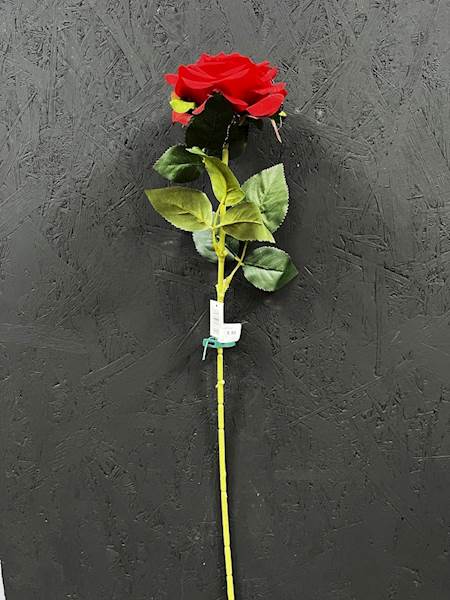 RÓŻA POJEDYŃCZA czerwona 75cm