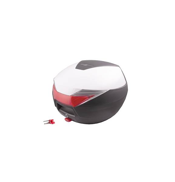 KUFER MORETTI BIAŁY + ODBLASK MR-713 30l