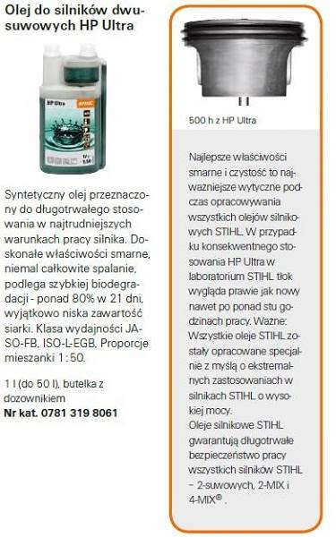 OLEJ STIHL HP ULTRA 1L z dozownikiem