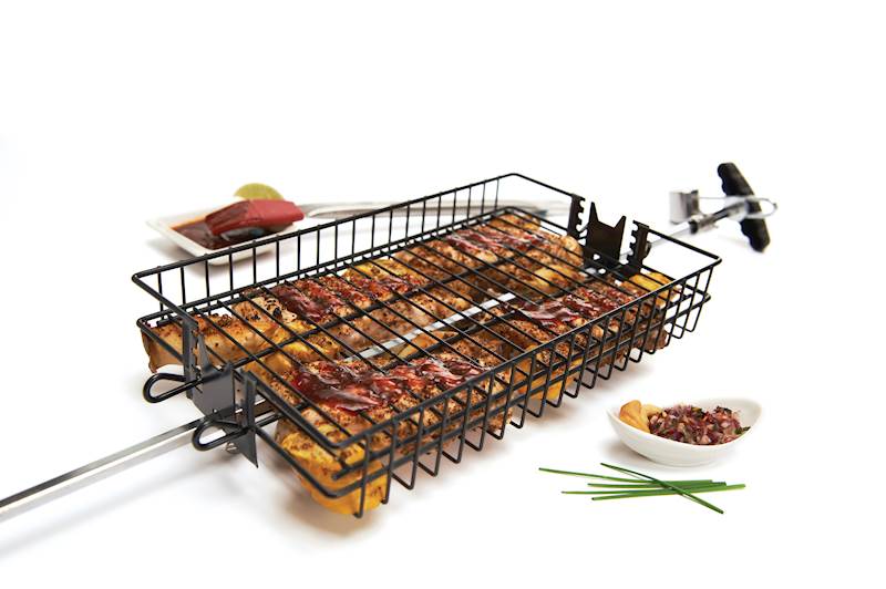 PŁASKI KOSZ DO ROŻNA GRILLPRO