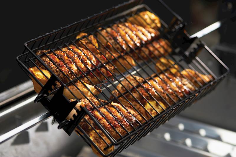 PŁASKI KOSZ DO ROŻNA GRILLPRO