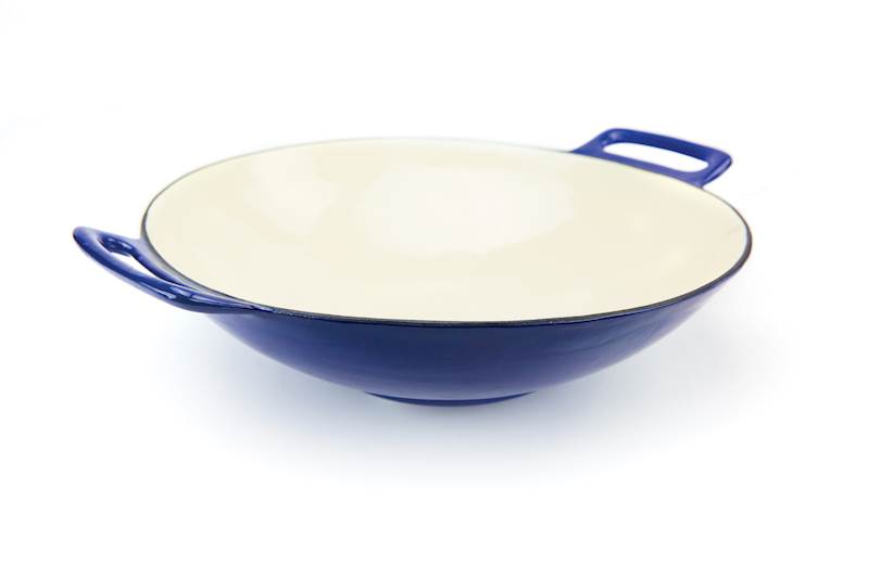 WOK ŻELIWNY Z PORCELANOWĄ POWŁOKĄ BROIL KING
