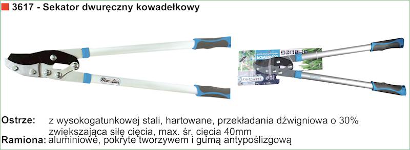 BLUE LINE - SEKATOR DWURĘCZNY KOWADEŁKOWY