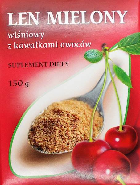 Len mielony o smaku wiśniowym 150g M. Kubara
