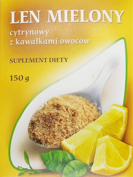 Len mielony o smaku cytrynowym 150g M. Kubara