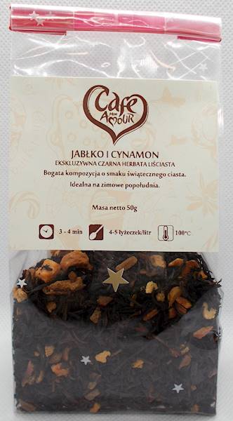 Herbata czarna jabłko i cynamon 50g Cafe Creator