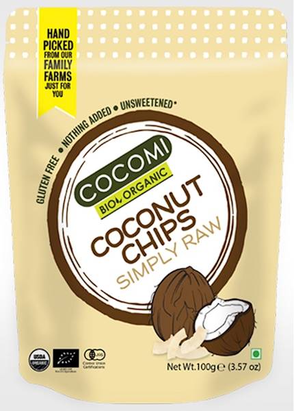 BIO B/glut. Chipsy kokosowe pieczone 100g