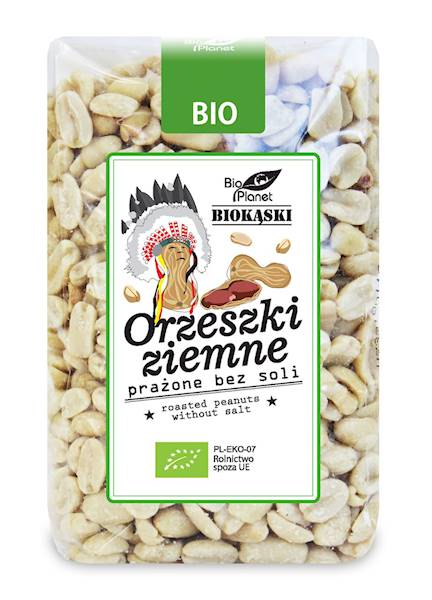 BIO Orzeszki ziemne prażone bez soli 350g