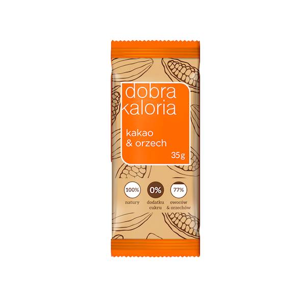 Baton kakao&orzech nerkowca bez dodatku cukru 35g