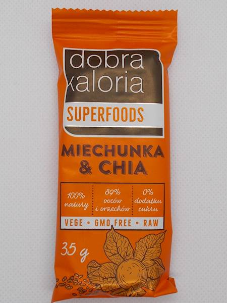 Baton owocowy miechunka & chia bez dodatku cukru 3