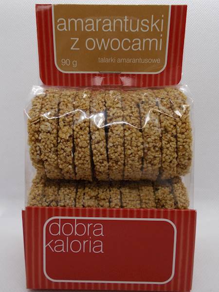 Amarantuski z owocami 90g Kubara - talarki amarant