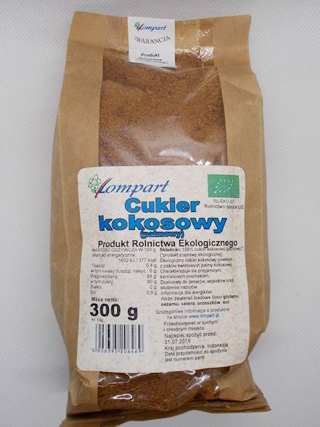 Bio cukier kokosowy (palmowy) 300g Lompart