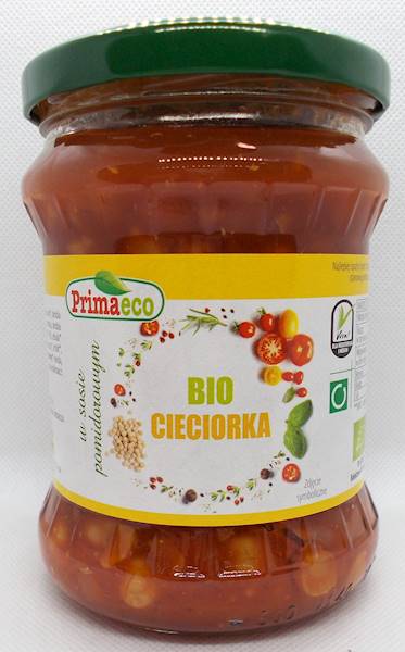 Bio cieciorka w sosie pomidorowym 440g Primaeco