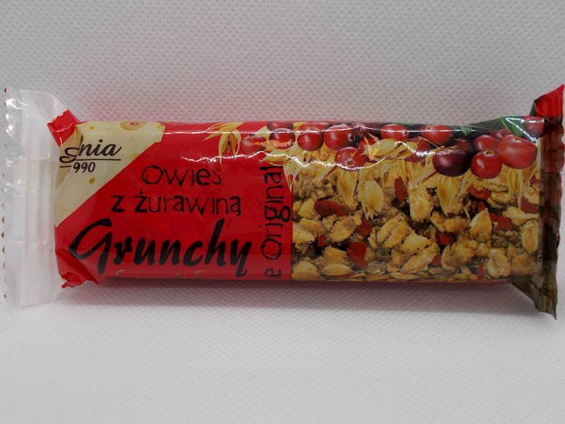 Baton crunchy owsiany z żurawiną 65g Ania