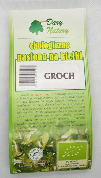 Bio groch do kiełkowania 50g Dary Natury