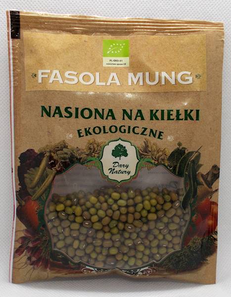 Bio fasola mung do kiełkowania 50g Dary Natury