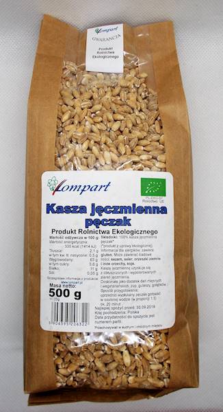 Bio kasza jęczmienna pęczak 500g Lompart