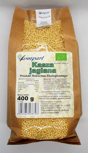 Bio kasza jaglana 400g Lompart