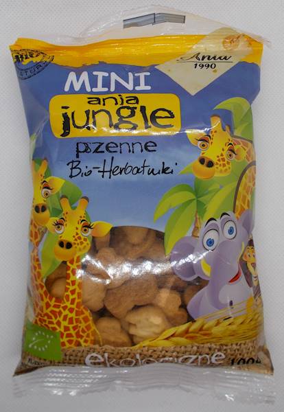 Bio herbatniki mini zoo 100g Ania