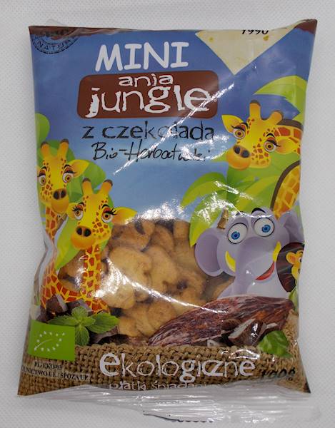 Bio herbatniki mini zoo z czekoladą 100g Ania