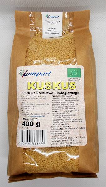 Bio kasza kuskus 400g Lompart