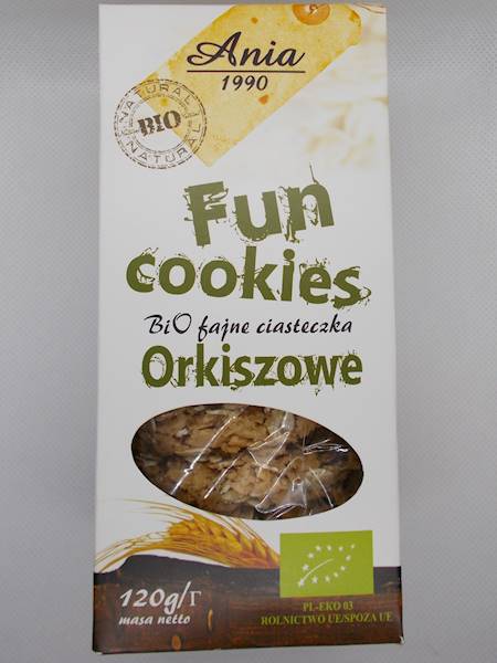 Bio fajne ciasteczka orkiszowe słodzone syropem r