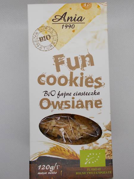 Bio fajne ciastka owsiane 120g Ania