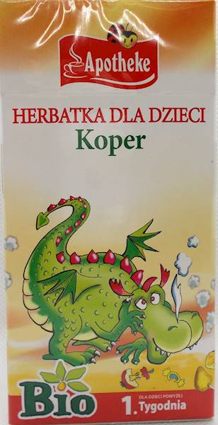 Bio herbatka dla dzieci koper włoski 20 x 1,5g Apo
