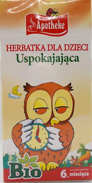 Bio herbatka dla dzieci uspokajająca 20 x 1,5g Apo