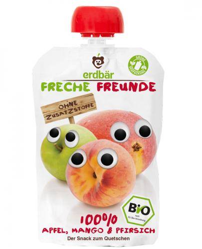 Bio mus jabłko, mango, brzoskwinia bez cukru 100g