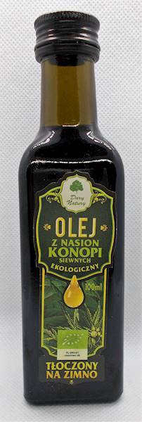 Bio olej z nasion konopi siewnych tłoczony na zimn