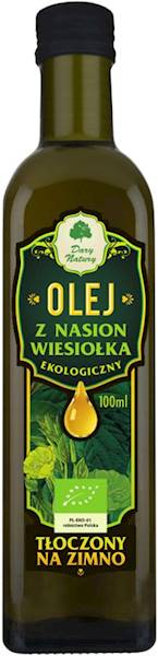 Bio olej z nasion wiesiołka tłoczony na zimno 100m