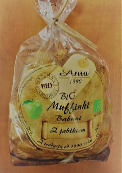 Bio muffinki babuni z jabłkiem 200g Ania