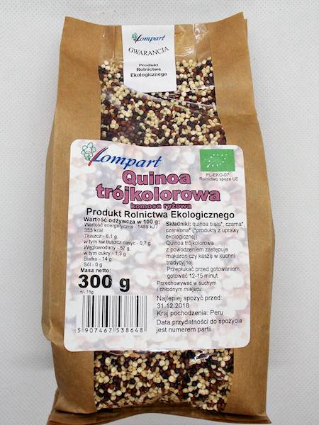 Bio quinoa trójkolorowa (komosa ryżowa) 300g Lompa
