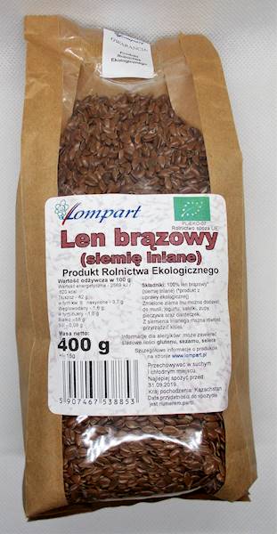 Bio siemię lniane 400g Lompart